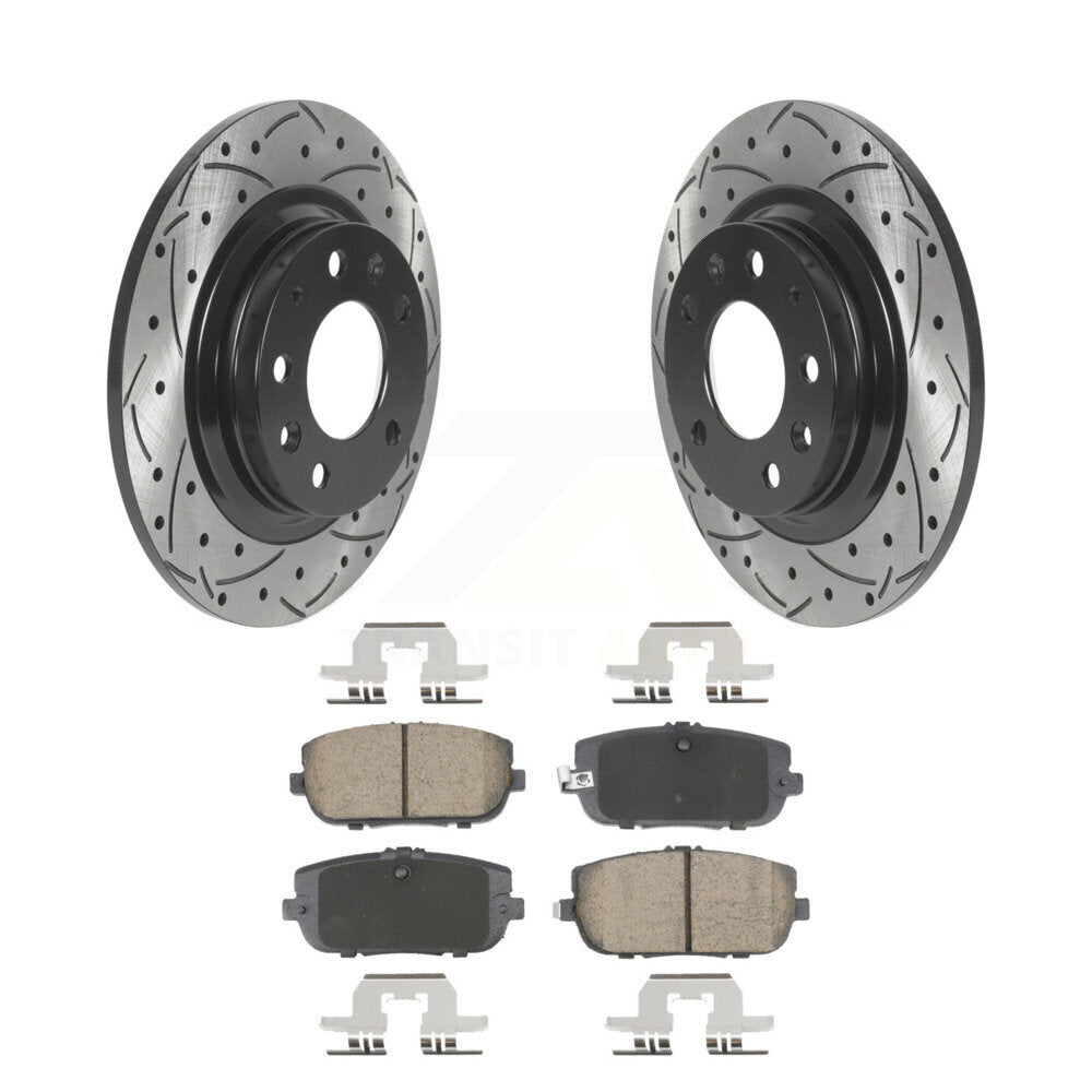 Kit de plaquettes en céramique pour rotors de frein à disque, fente de perçage arrière, pour Mazda MX-5 Miat 2006 – 2015