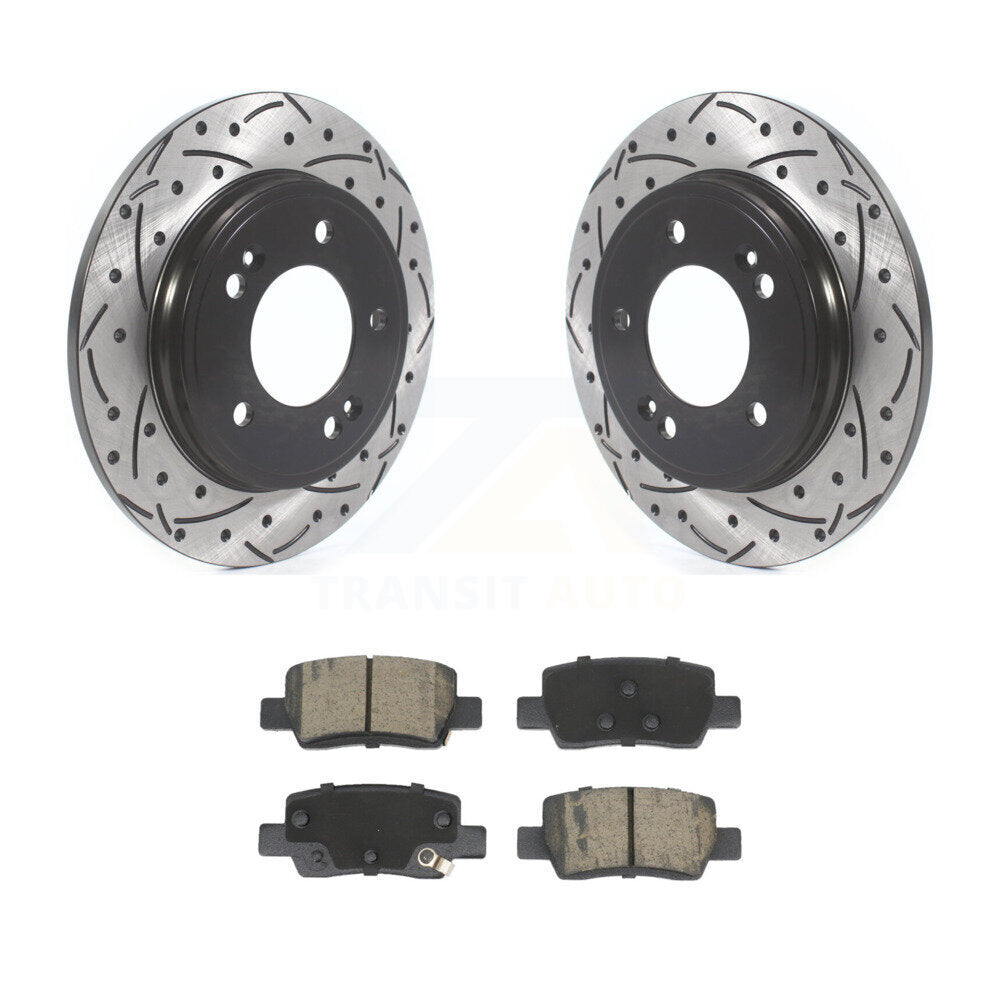 Kit de plaquettes en céramique pour Rotor de frein à disque fendu, revêtement arrière, pour Hyundai Elantr