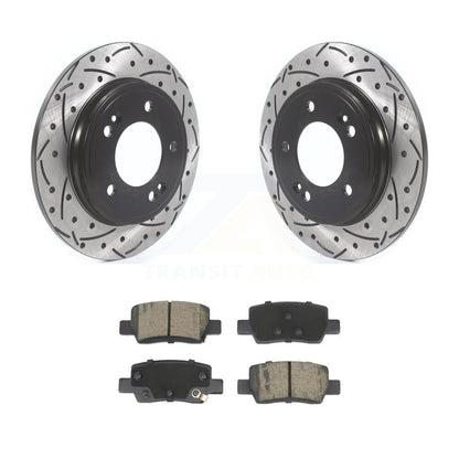 Kit de plaquettes en céramique pour Rotor de frein à disque fendu, revêtement arrière, pour Hyundai Elantr
