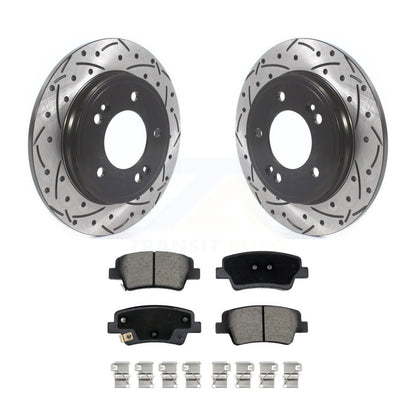 Kit de plaquettes en céramique pour Rotor de frein à disque fendu, revêtement arrière, pour Hyundai Elantr
