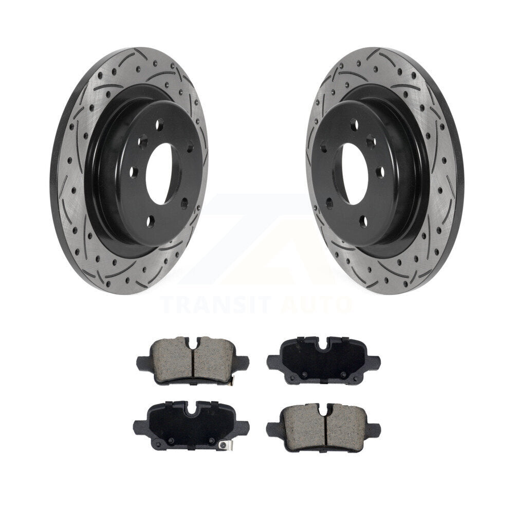 Kit de plaquettes de frein en céramique, Rotors de frein à fente arrière percés pour Chevrolet Equinox GMC Terrai