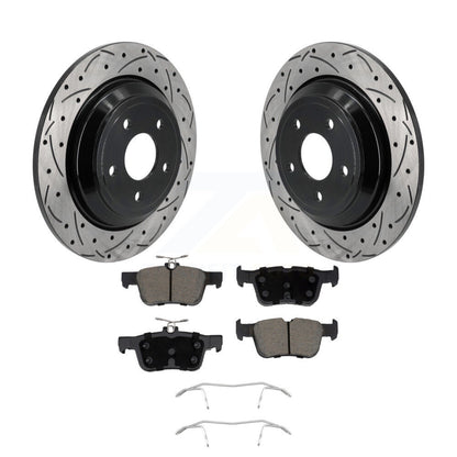 Kit de plaquettes en céramique pour Rotor de frein, fente de perçage arrière, pour Ford Escape Bronco Sport Lincol