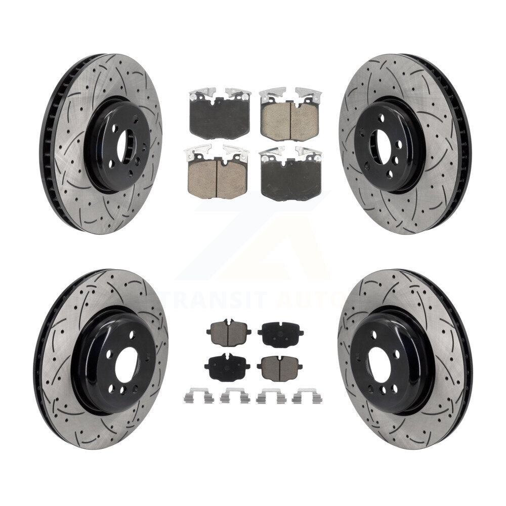 Kit de plaquettes de frein en céramique, Rotors de frein à disque avant et arrière (6 pièces) pour BMW 530e xDrive 640i Gra