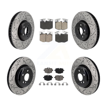 Kit de plaquettes de frein en céramique, Rotors de frein à disque avant et arrière (6 pièces) pour BMW 530e xDrive 640i Gra