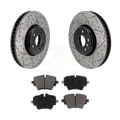 Kit de plaquettes en céramique pour rotors de frein à disque, fente de perçage avant, pour Toyota GR Supra 2021 2.0
