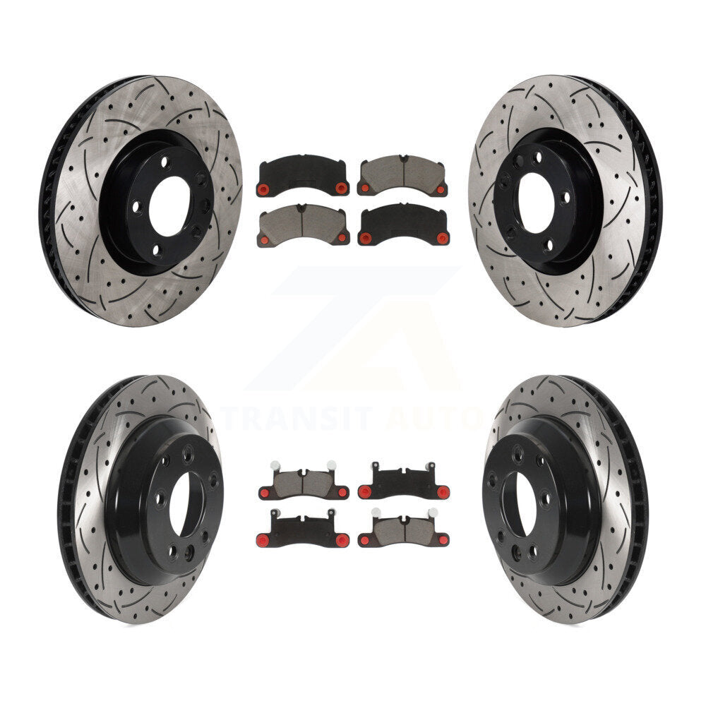 Kit de plaquettes en céramique pour Rotor de frein à disque avant et arrière (6 pièces) pour Volkswagen Touareg Porsch