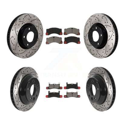 Kit de plaquettes en céramique pour Rotor de frein à disque avant et arrière (6 pièces) pour Volkswagen Touareg Porsch