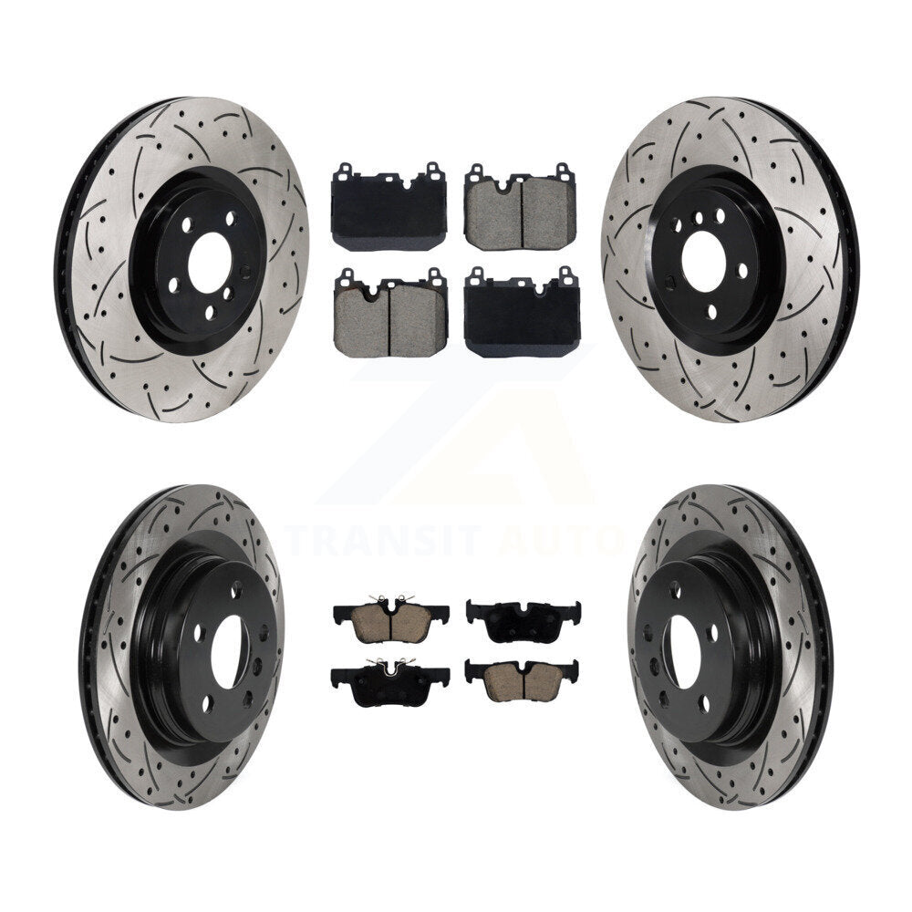 Kit de rotor de frein à disque avant et arrière et plaquettes en céramique (6 pièces) pour Mini Cooper Countryma