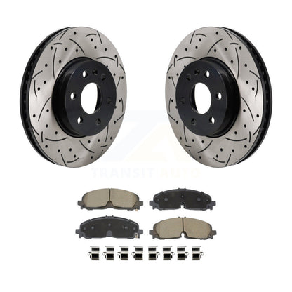 Kit de plaquettes en céramique pour Rotor de frein à fente avant percée, pour Chevrolet Colorado GMC Canyo