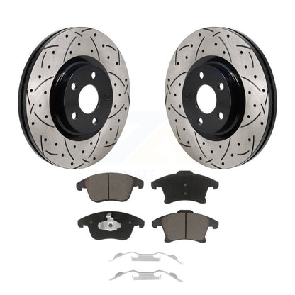 Kit de plaquettes en céramique pour Rotor de frein à disque, fente de perçage avant, pour Lincoln MKZ 2017 2020 – 2.0
