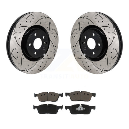 Kit de plaquettes en céramique pour Rotor de frein à disque, fente de perçage avant, pour Land Rover Discovery Spor