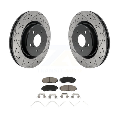 Kit de plaquettes en céramique pour Rotor de frein à disque, fente avant percée, pour Acura TLX 2021 2023 – 2.0