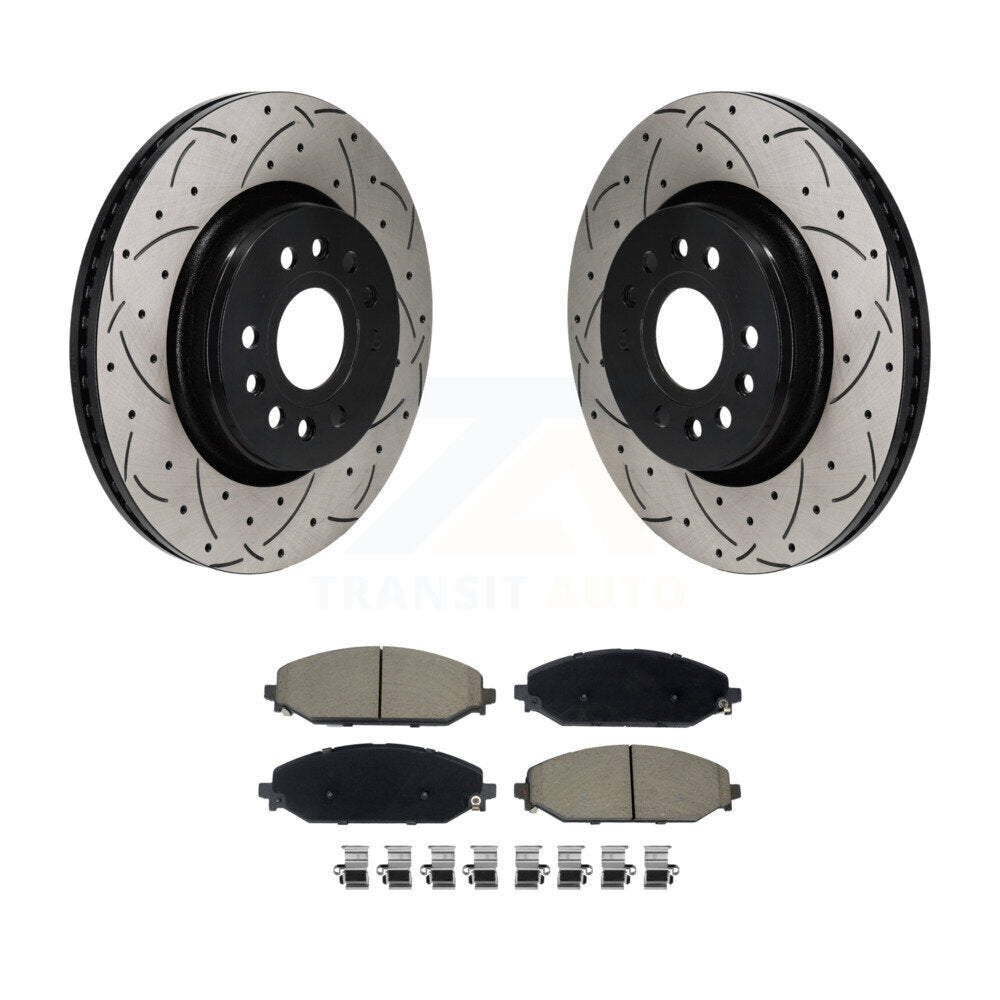 Kit de plaquettes en céramique pour Rotors de frein à fente avant, pour Ram 1500 Jeep Wagoneer Grand