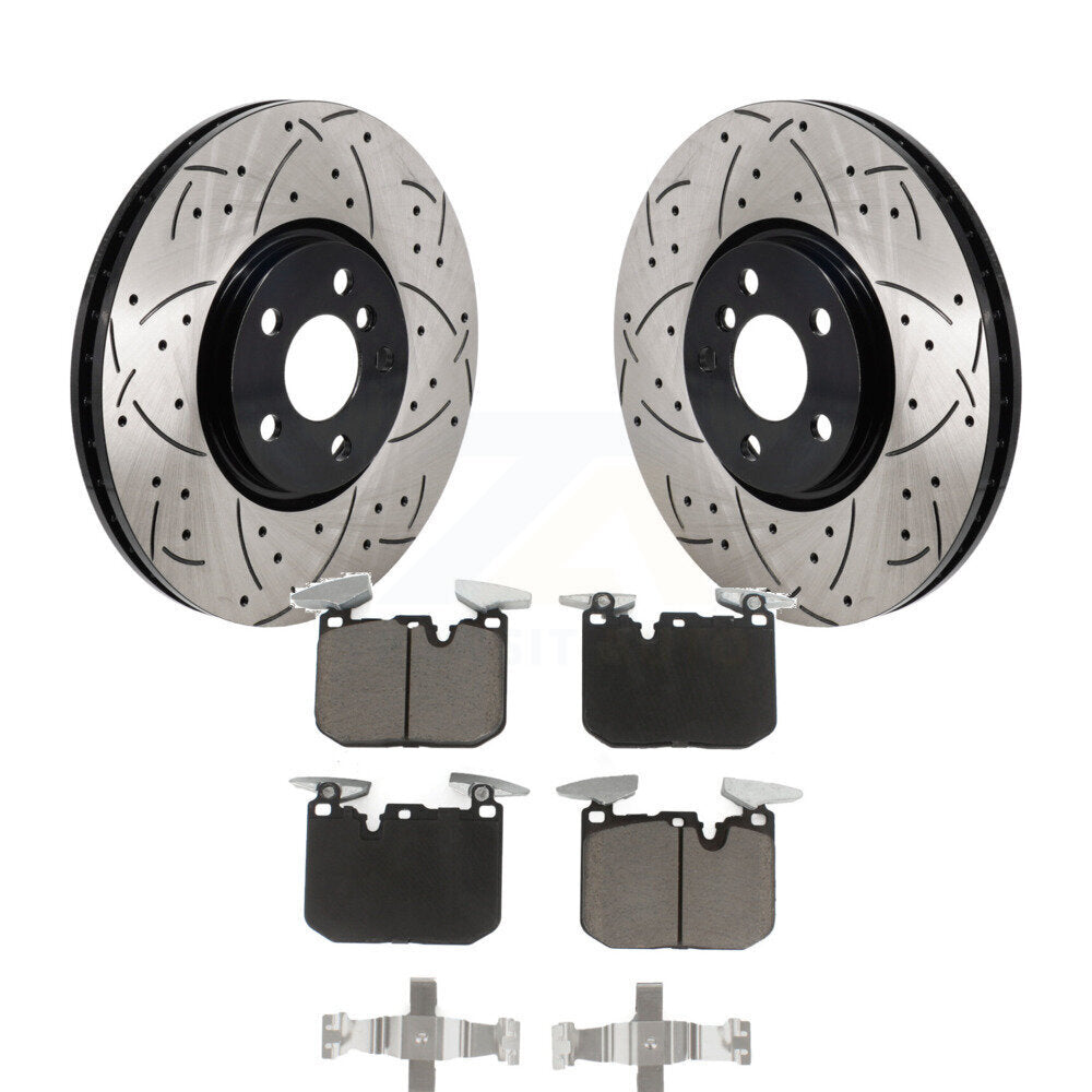 Kit de plaquettes en céramique pour Rotor de frein à fente avant percée, pour Mini Cooper John Works