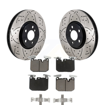 Kit de plaquettes en céramique pour Rotor de frein à fente avant percée, pour Mini Cooper John Works