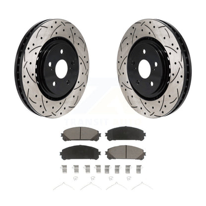 Kit de plaquettes en céramique pour Rotor de frein à fente avant percée, pour Toyota Sienna RAV4 Prime bZ4