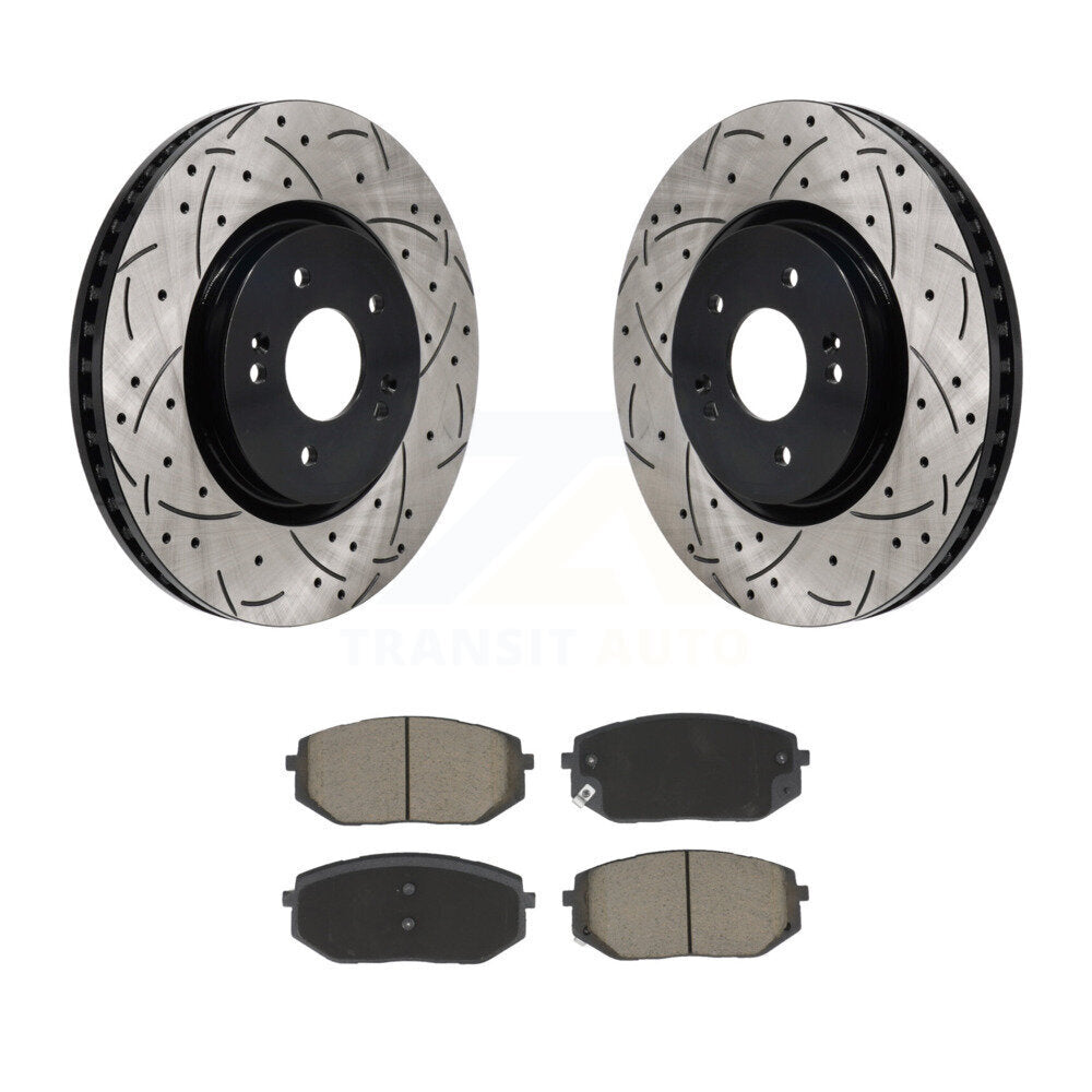 Kit de plaquettes en céramique pour Rotor de frein, fente de perçage avant, pour Hyundai Tucson Kia Sportage 5