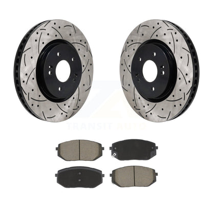 Kit de plaquettes en céramique pour Rotor de frein, fente de perçage avant, pour Hyundai Tucson Kia Sportage 5