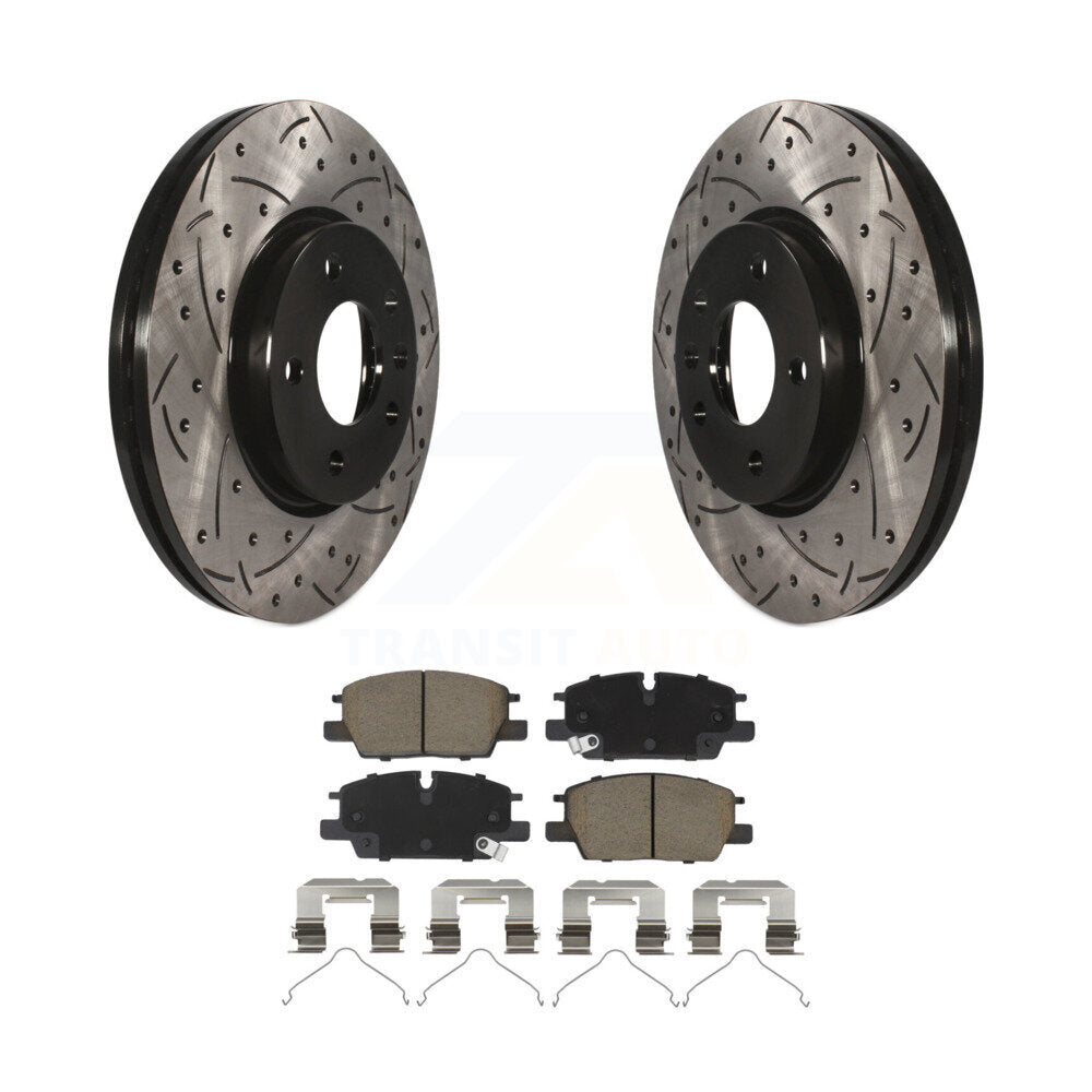 Kit de plaquettes en céramique pour Rotor de frein à fente avant percée, pour Chevrolet GMC Terrain Equino