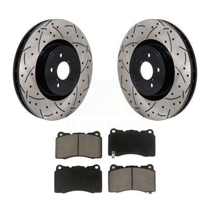 Kit de plaquettes de frein en céramique, Rotors de frein à fente avant percés pour Subaru BRZ Impreza Toyota 8