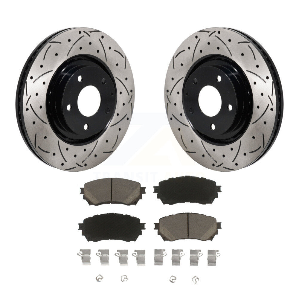 Kit de plaquettes en céramique pour rotors de frein à disque, fente de perçage avant, pour Mazda 6 Turbocharge 2021