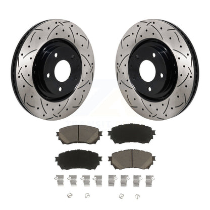 Kit de plaquettes en céramique pour rotors de frein à disque, fente de perçage avant, pour Mazda 6 Turbocharge 2021