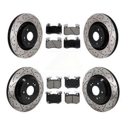 Kit de plaquettes en céramique pour Rotor de frein à disque, fente de perçage avant et arrière, pour Genesis G70 2022 3.3