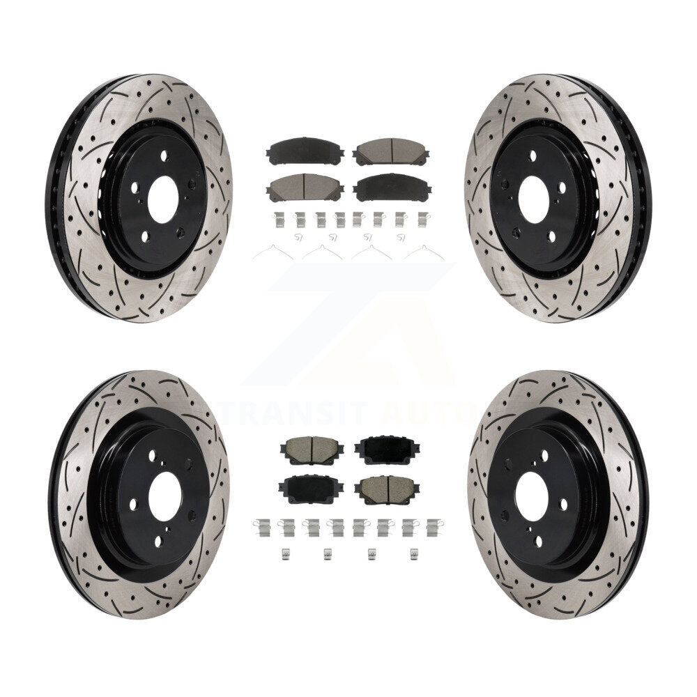 Kit de plaquettes en céramique pour Rotor de frein, fente avant et arrière, pour Toyota Sienna RAV4 Prim
