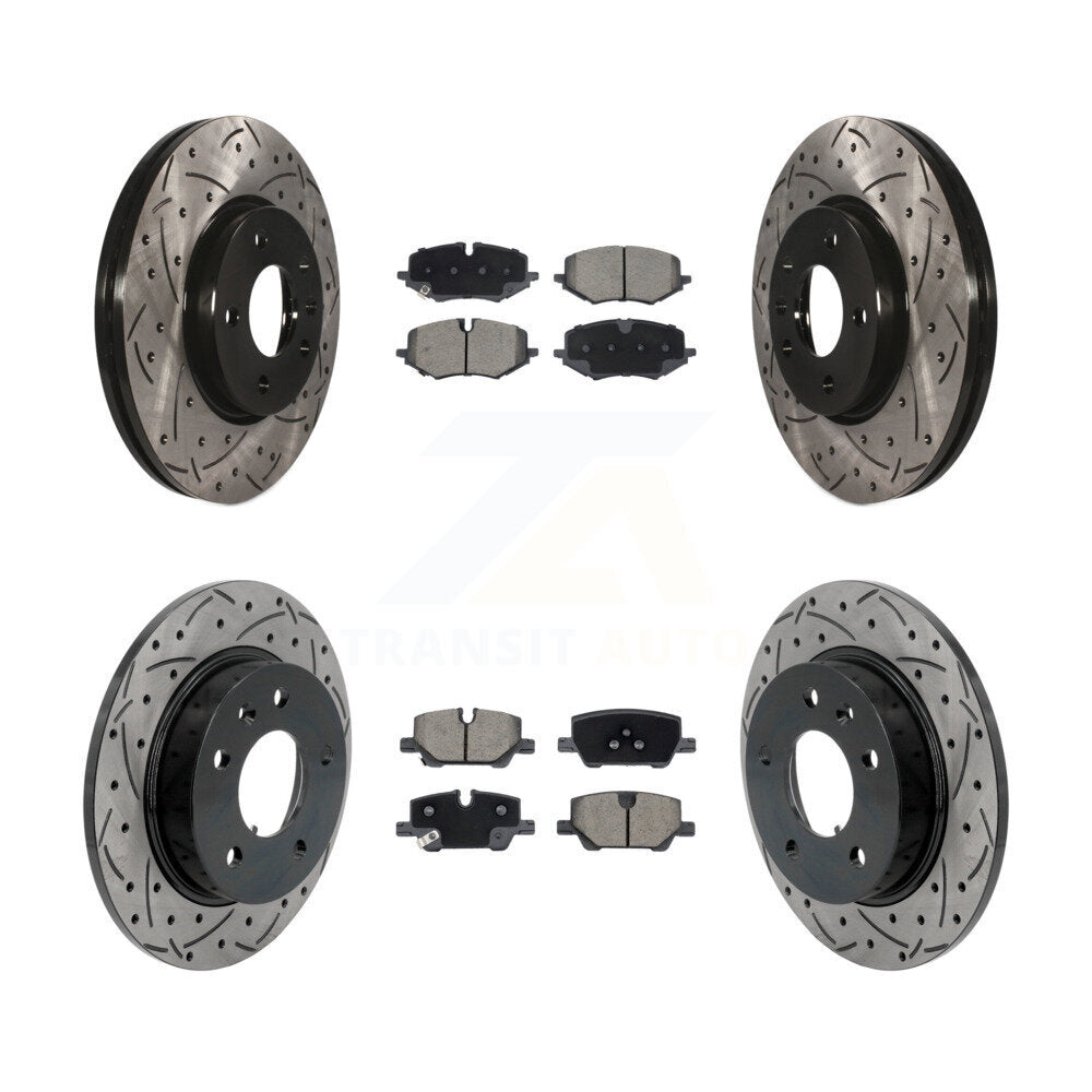 Kit de plaquettes en céramique pour Rotor de frein à fente avant et arrière, pour Chevrolet Trailblazer G