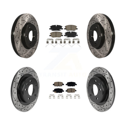 Kit de plaquettes en céramique pour Rotor de frein à disque, fente de perçage pour manteau avant et arrière, pour Chevrolet Malib