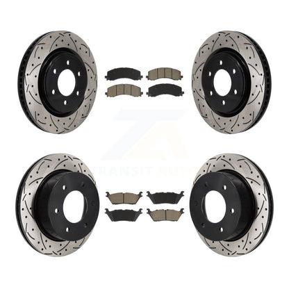 Kit de plaquettes en céramique pour Rotor de frein, fente de perçage avant et arrière, pour Ford Bronco 2022 2023 3.0