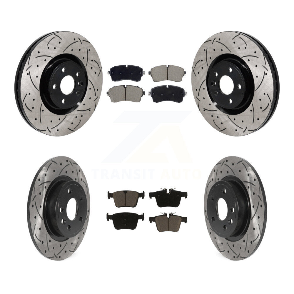 Kit de plaquettes en céramique pour Rotors de frein à disque, fente de perçage avant et arrière, pour Jaguar e-pac