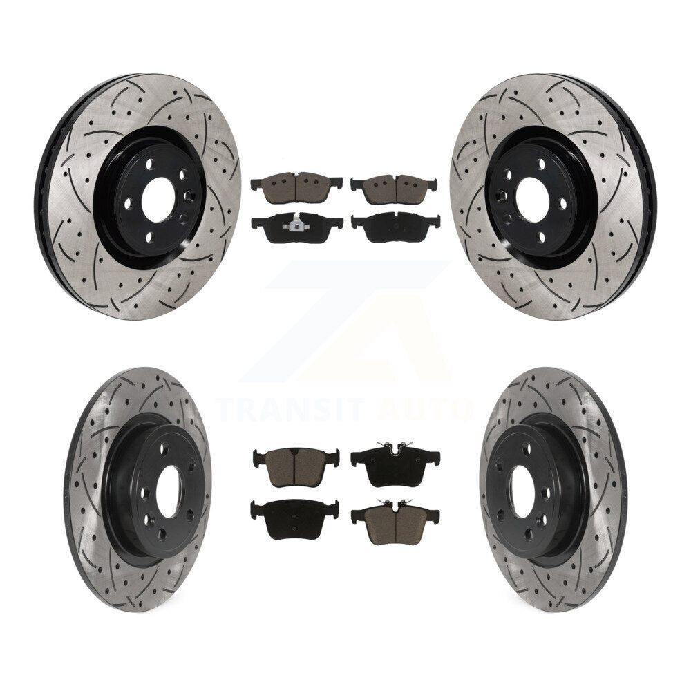 Kit de plaquettes en céramique pour Rotor de frein, fente de perçage avant et arrière, pour Land Rover Discovery Spor