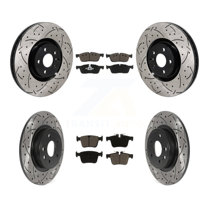 Kit de plaquettes en céramique pour Rotor de frein, fente de perçage avant et arrière, pour Land Rover Discovery Spor