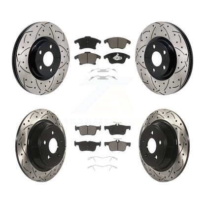 Kit de plaquettes en céramique pour Rotor de frein, fente de perçage avant et arrière, pour Lincoln MKZ 2017 2020 – 2.0