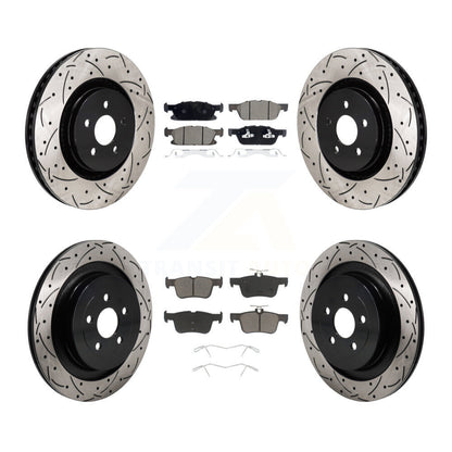 Kit de plaquettes en céramique pour rotors de frein avant et arrière, pour Ford Edge ST 19 avec 2.7