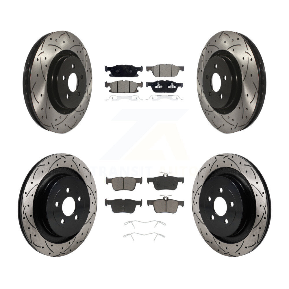 Kit de plaquettes en céramique pour Rotor de frein à disque, fente de perçage pour manteau avant et arrière, pour Lincoln Nautilu