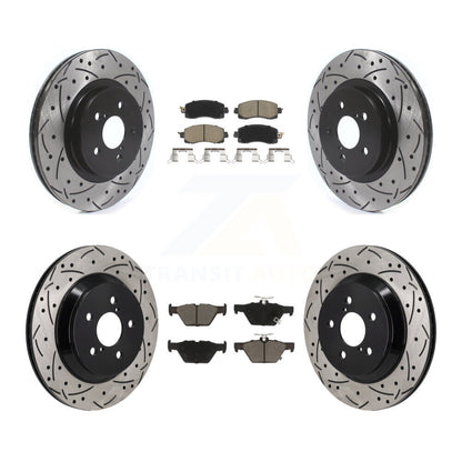 Kit de plaquettes en céramique pour Rotor de frein à disque, fente de perçage pour manteau avant et arrière, pour Subaru Crosstre