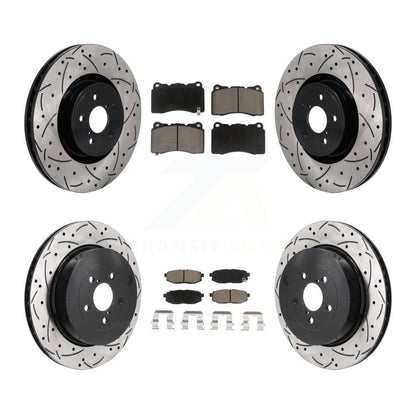 Kit de plaquettes en céramique pour Rotors de frein à disque, fente de perçage avant et arrière, pour Subaru BRZ Bas 2017