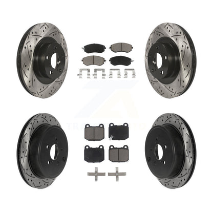 Kit de plaquettes en céramique pour Rotor de frein, fente de perçage avant et arrière, pour Subaru BRZ Limited/Premiu