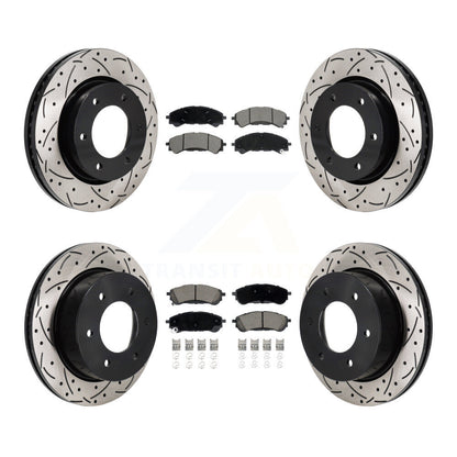 Kit de plaquettes en céramique pour Rotor de frein à disque, fente de perçage avant et arrière, pour gamme Ford 2019 – 2023