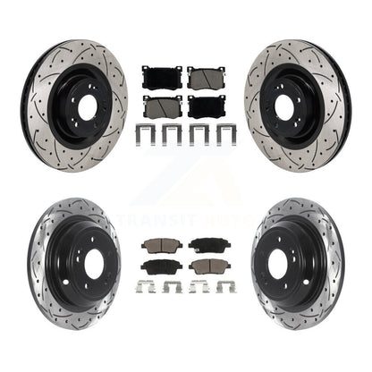 Kit de plaquettes en céramique pour Rotor de frein, fente avant et arrière percée, pour Hyundai Genesis G80 5.0