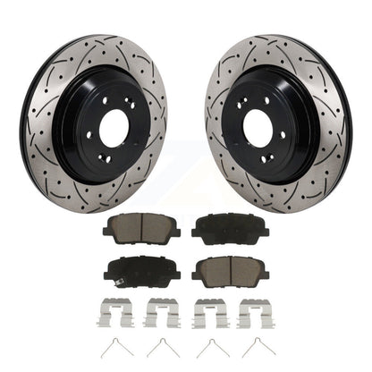 Kit de plaquettes en céramique pour Rotor de frein à disque, fente de perçage arrière, pour Genesis G70 Kia Stinger G8