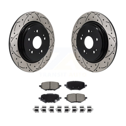 Kit de plaquettes en céramique pour Rotor de frein à disque, fente percée, revêtement arrière, pour Honda HR-V Clarit