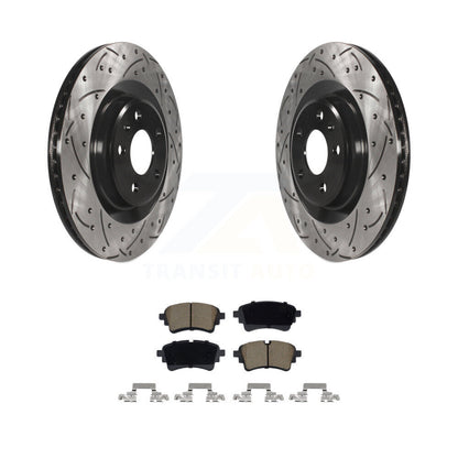 Kit de plaquettes en céramique pour Rotors de frein à fente de forage arrière, pour Audi Q5 Sportback A5 A4 Quattr