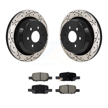 Kit de plaquettes de frein en céramique, Rotors de frein à fente arrière percés pour Chevrolet Colorado GMC Canyo