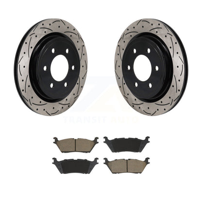Kit de plaquettes en céramique pour rotors de frein à fente arrière, pour Ford F-150 Lightning Expeditio