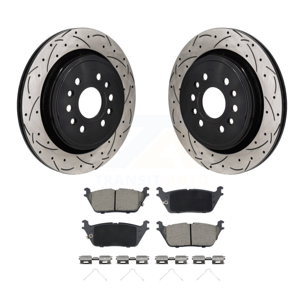 Kit de plaquettes en céramique pour Rotor de frein à fente arrière, pour Ram 1500 Jeep Wagoneer Grand