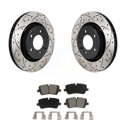 Kit de plaquettes en céramique pour Rotors de frein à disque, fente de perçage arrière, pour Land Rover Discovery Rang