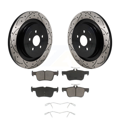 Kit de plaquettes en céramique pour Rotors de frein à disque, fente de perçage arrière, pour Ford Edge Lincoln Nautilu